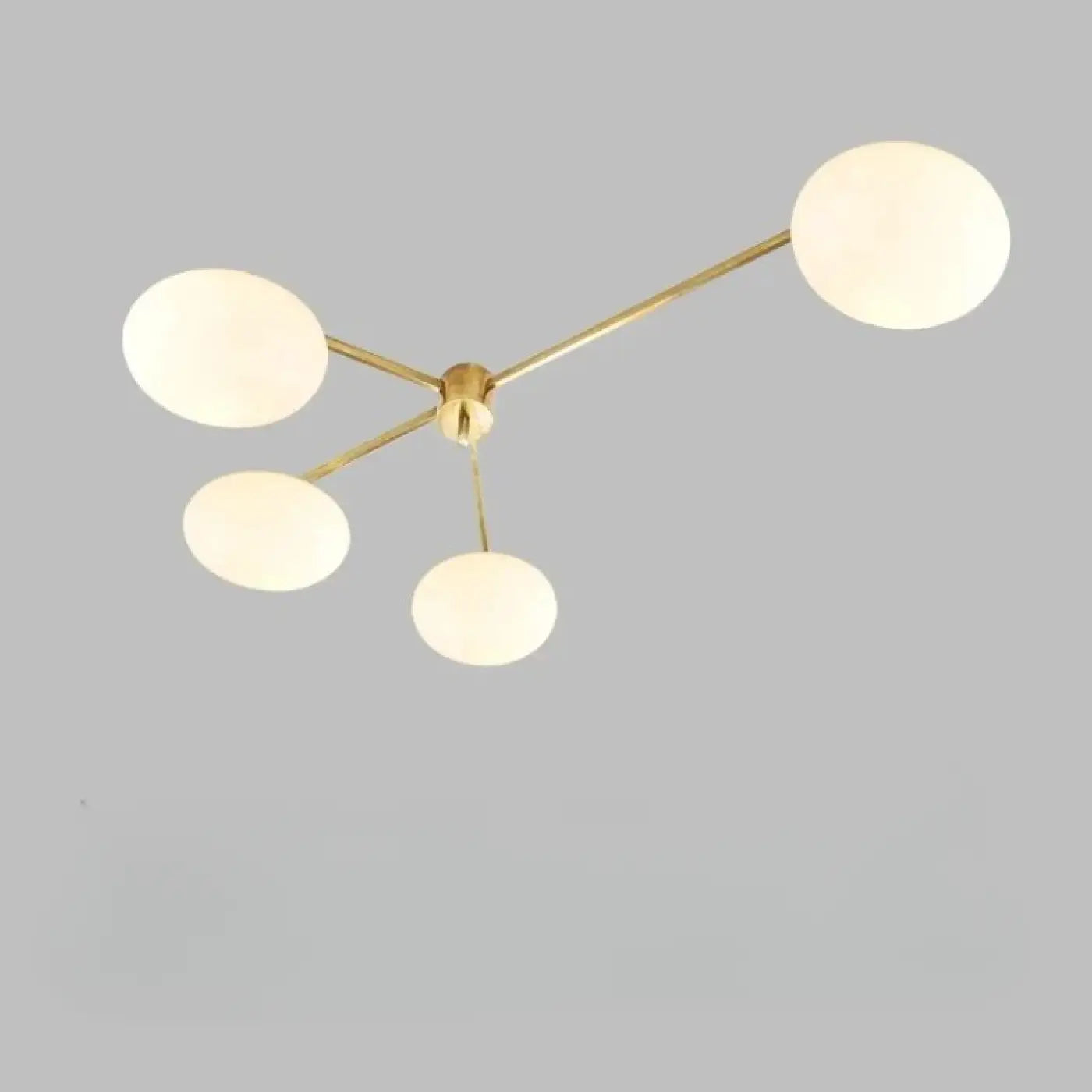 Plafonnier verre doré et noir design vintage | TAHELO