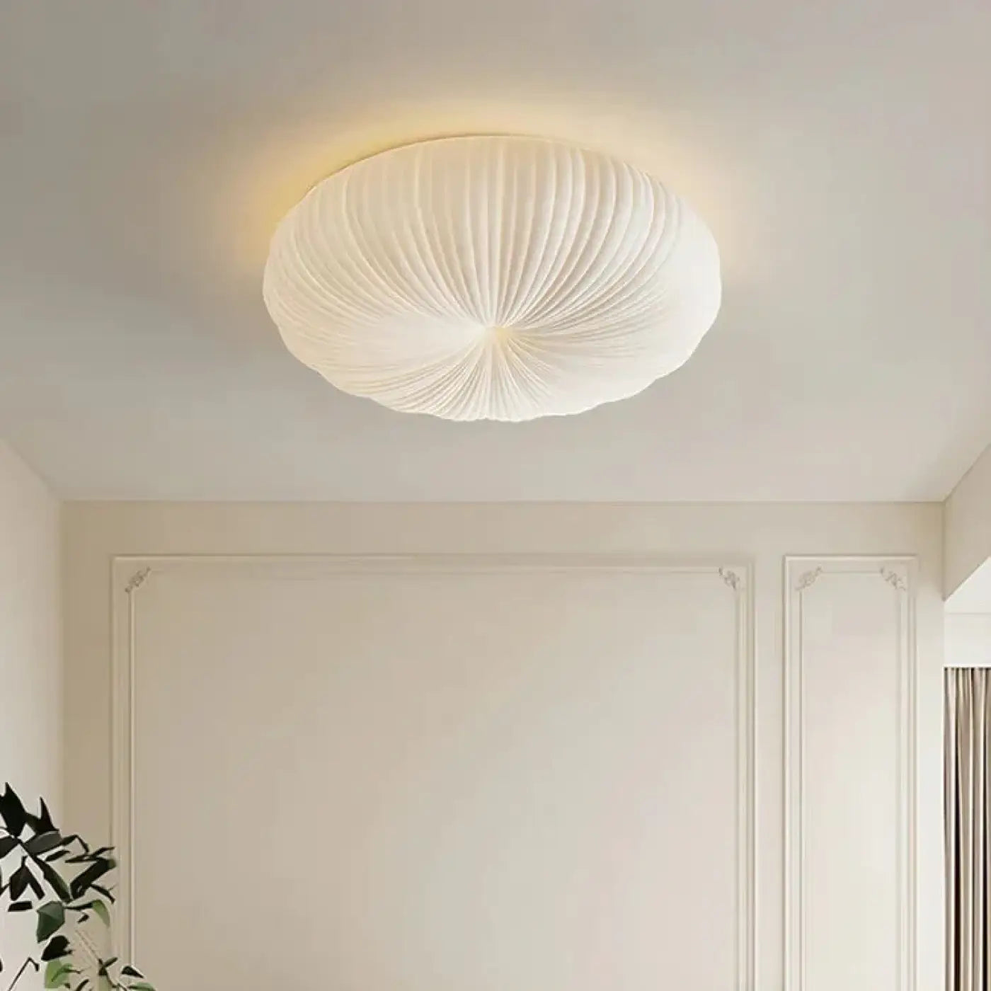 Plafonnier LED verre blanc IP44 moderne | KILUPO