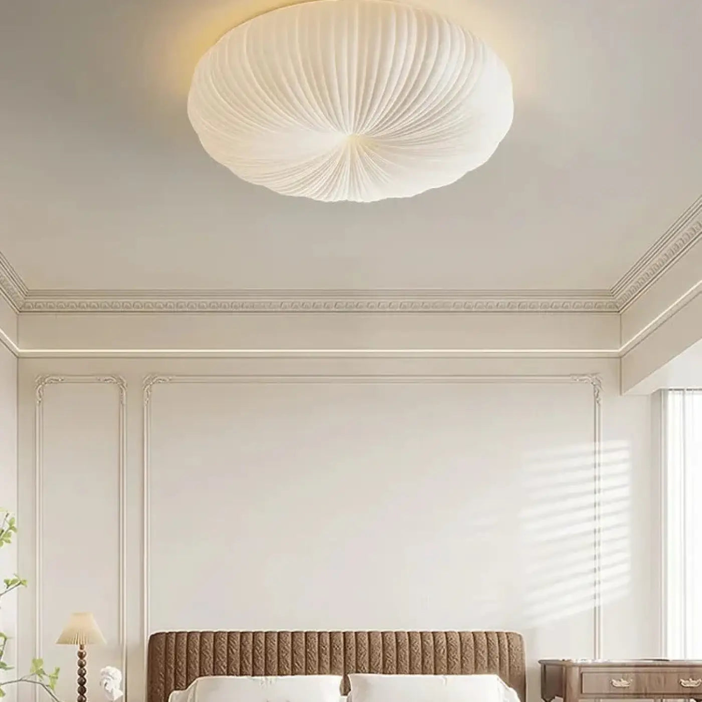 Plafonnier LED verre blanc IP44 moderne | KILUPO