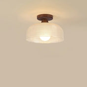 Plafonnier bois et verre scandinave moderne | KOTU