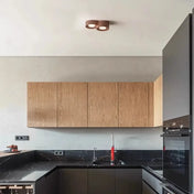 Plafonnier LED aluminium et résine design | DOHUHA