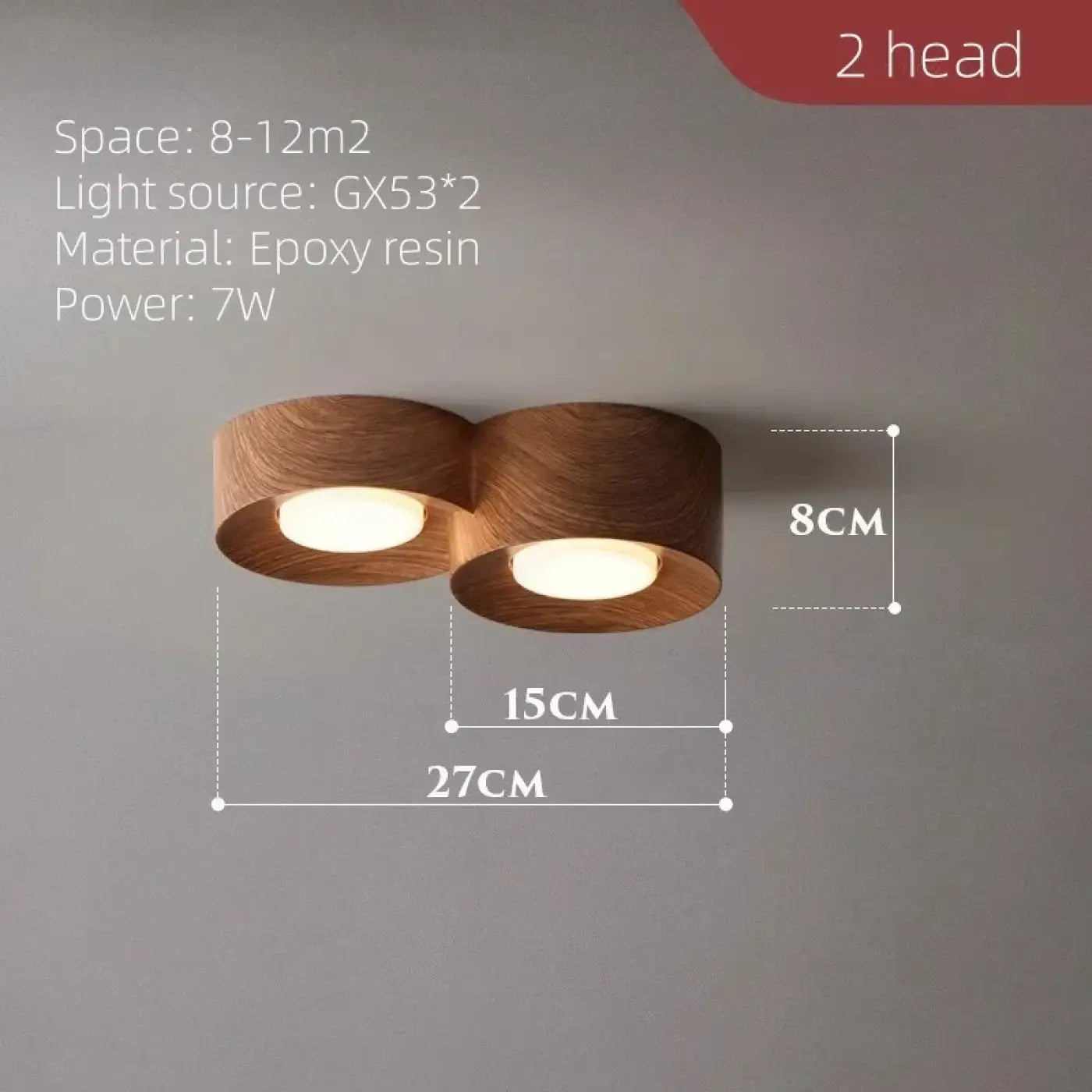 Plafonnier LED aluminium et résine design | DOHUHA