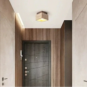 Plafonnier pierre et bois minimaliste LED | TAPAL