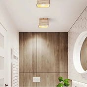 Plafonnier pierre et bois minimaliste LED | TAPAL