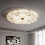 Plafonnier albâtre marbre blanc moderne | KUKIK