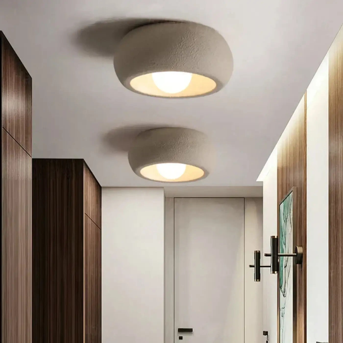 Plafonnier rond blanc design moderne LED | REVEHA