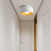 Plafonnier rond intérieur bois noir ou blanc | MIKA