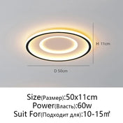 Plafonnier LED rond noir moderne industriel | VOGEHUK