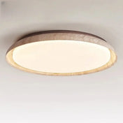 Plafonnier LED bois et marbre scandinave | KUBAME