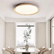 Plafonnier LED bois et marbre scandinave | KUBAME