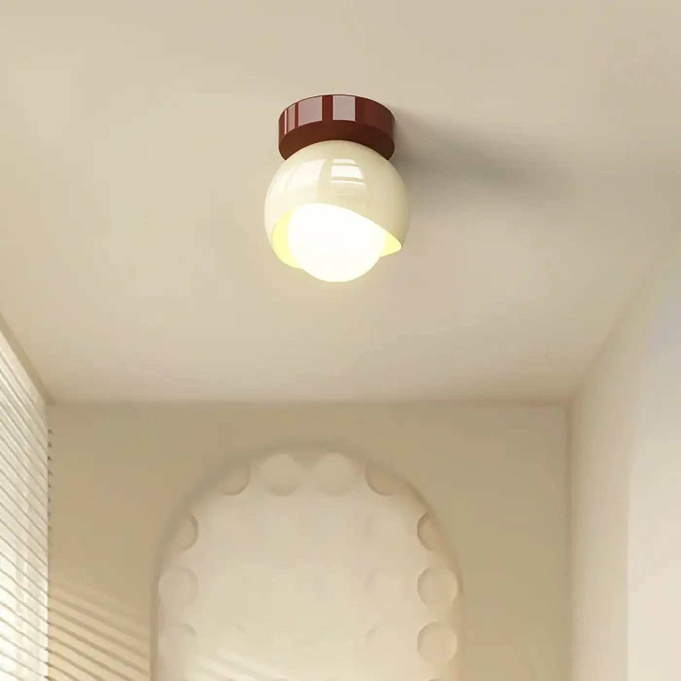 Plafonnier LED blanc minimaliste scandinave | TEKAR