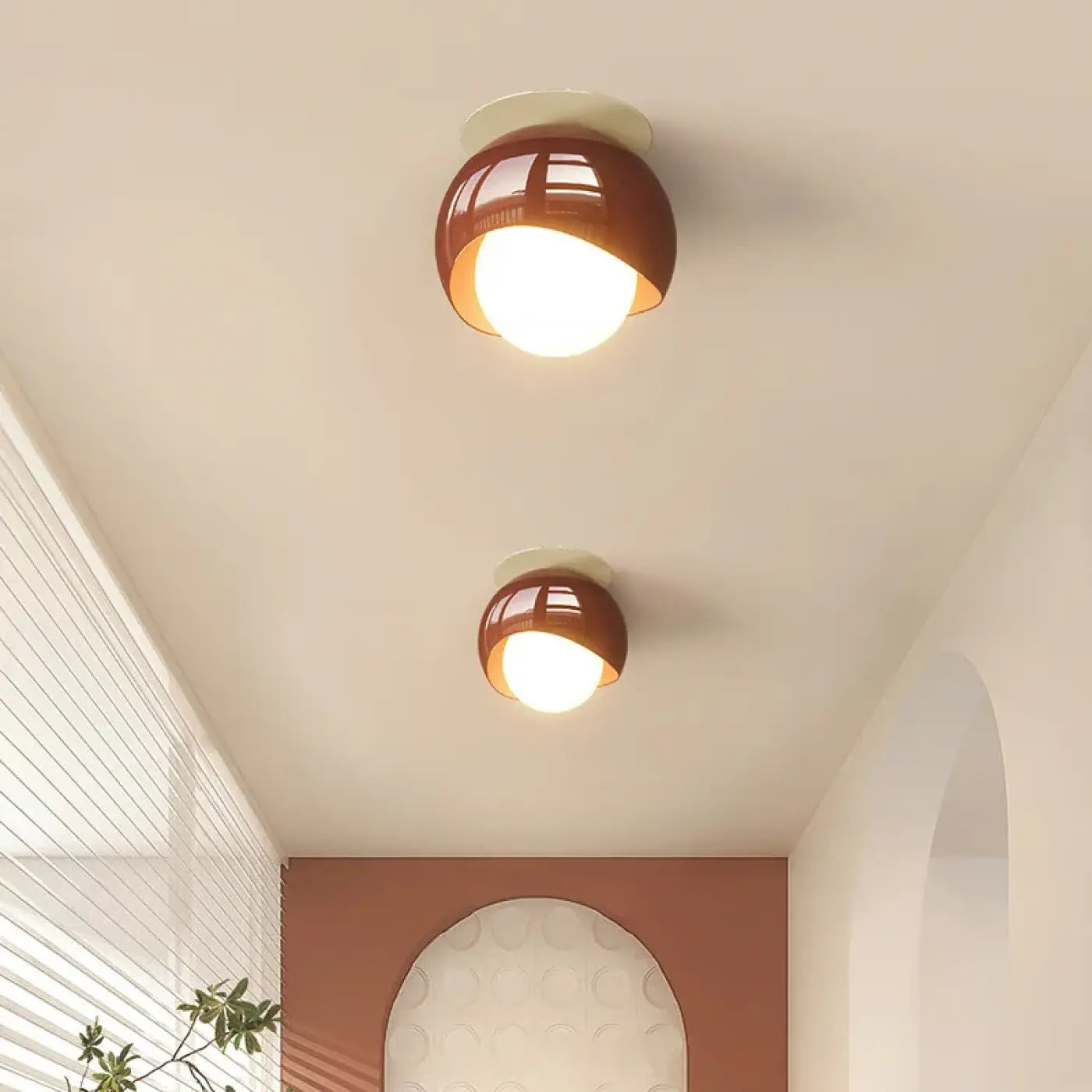 Plafonnier LED blanc minimaliste scandinave | TEKAR