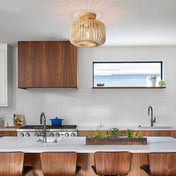 Plafonnier bois bambou naturel moderne | MEVEL