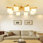 Plafonnier scandinave bois et métal 3 lumières | TISI