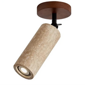 Plafonnier spot LED pierre et bois moderne | VEMES
