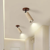 Plafonnier spot LED pierre et bois moderne | VEMES