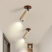 Plafonnier spot LED pierre et bois moderne | VEMES