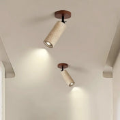 Plafonnier spot LED pierre et bois moderne | VEMES