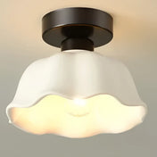 Plafonnier LED céramique vintage doré | ZEZUBI