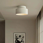 Plafonnier résine côtelé style rétro chic | MOPE