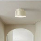 Plafonnier résine côtelé style rétro chic | MOPE