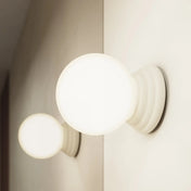 Plafonnier céramique beige minimaliste IP44 | GEGU