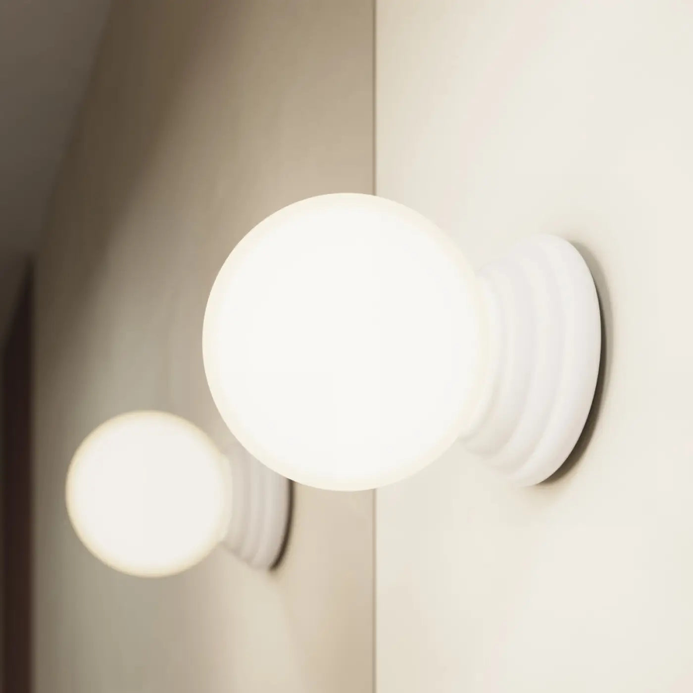 Plafonnier céramique blanc moderne IP44 | VONON