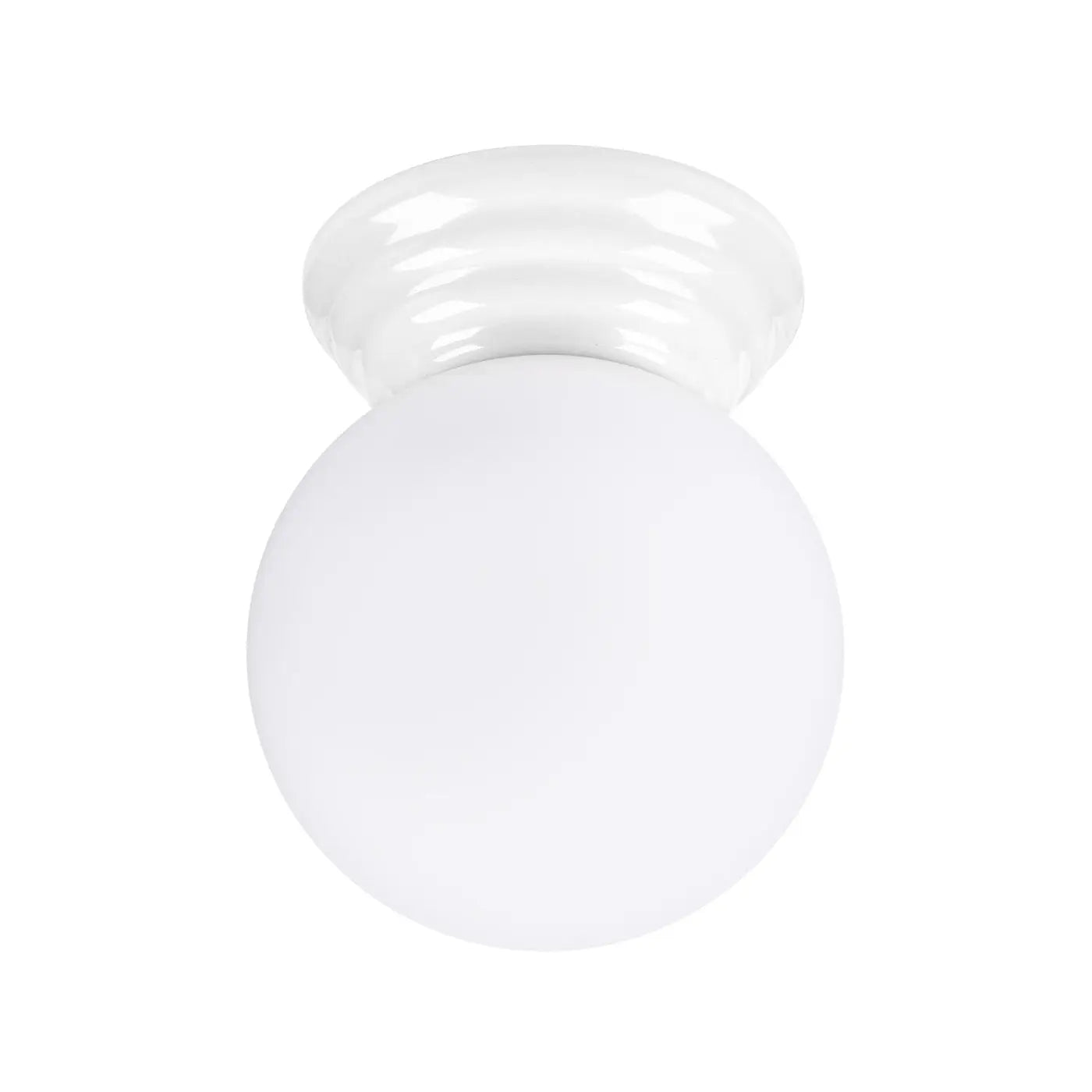 Plafonnier céramique blanc moderne IP44 | VONON