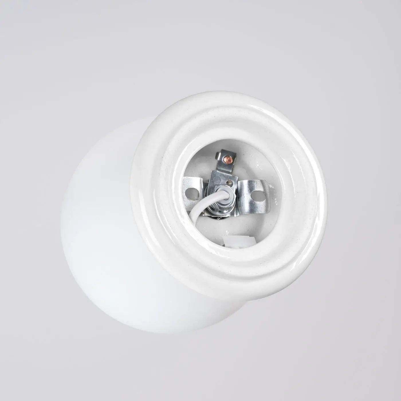 Plafonnier céramique blanc moderne IP44 | VONON