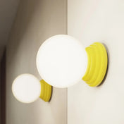 Plafonnier céramique jaune IP44 moderne | BAPIFU
