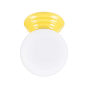 Plafonnier céramique jaune IP44 moderne | BAPIFU