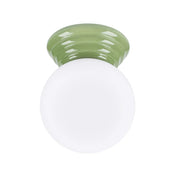 Plafonnier céramique vert moderne IP44 | MUKA