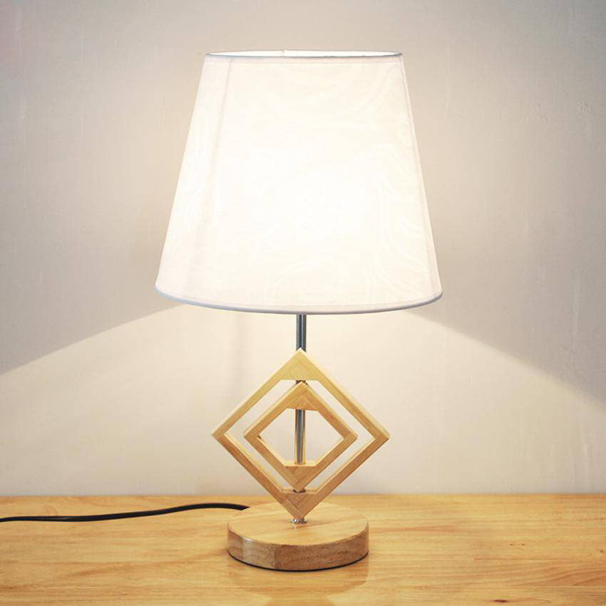 Modern wooden bedside lamp | UZO