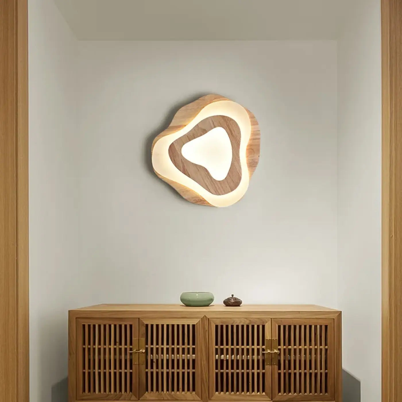 Plafonnier bois LED design moderne | KASA