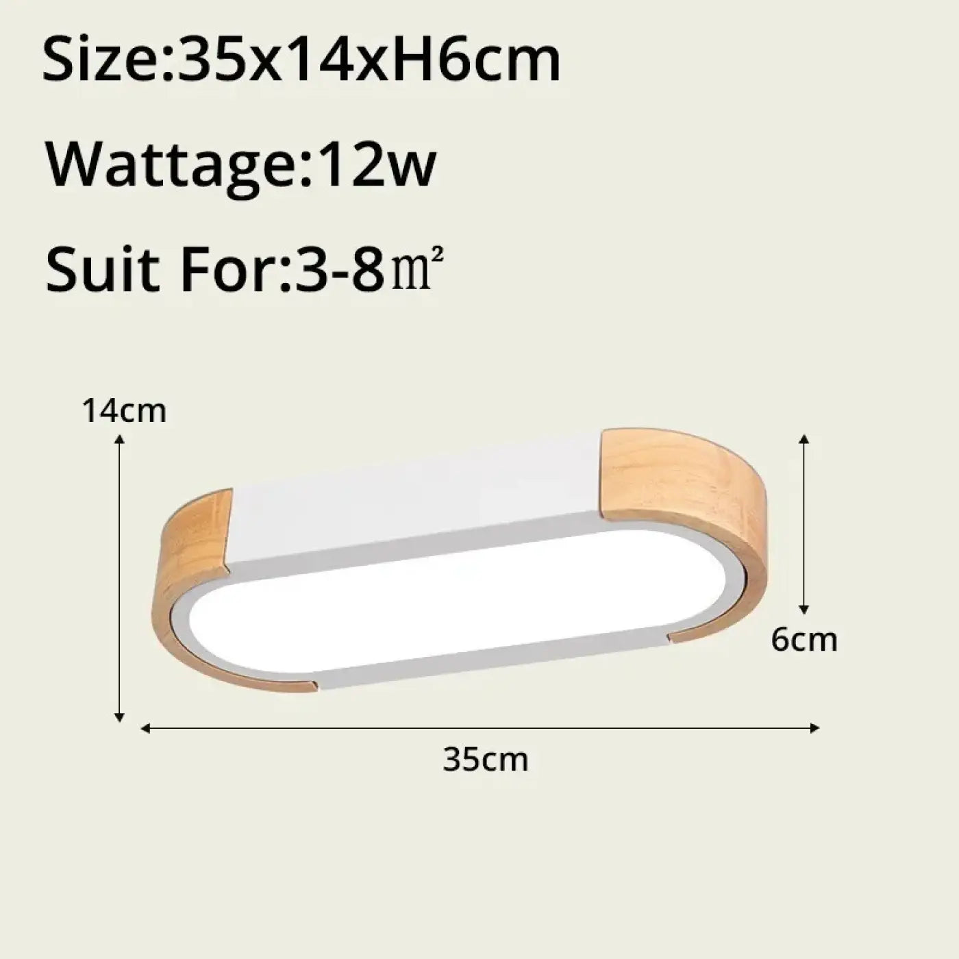 Plafonnier LED bois et verre design moderne | NABOHO