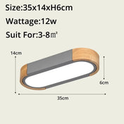 Plafonnier LED bois et verre design moderne | NABOHO
