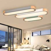 Plafonnier LED bois et verre design moderne | NABOHO