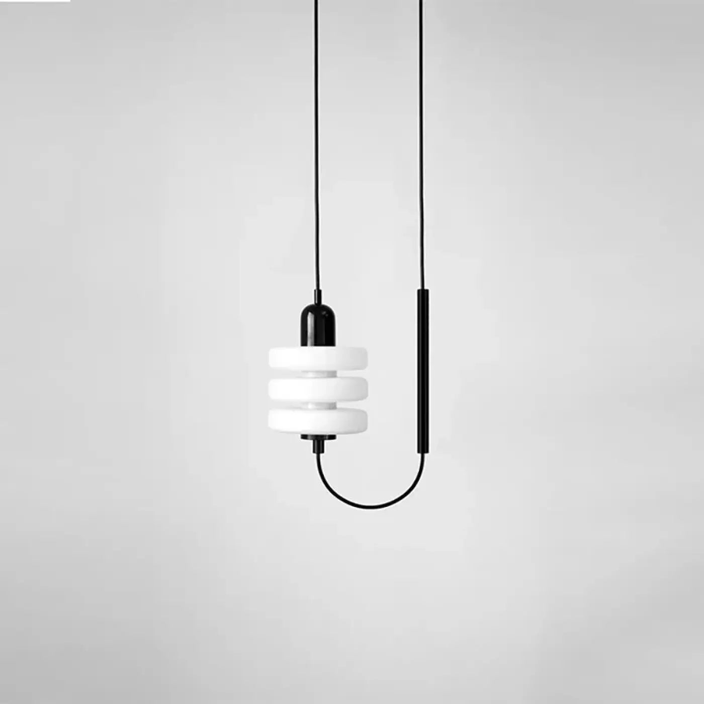 Plafonnier LED verre blanc moderne minimaliste | FALULE