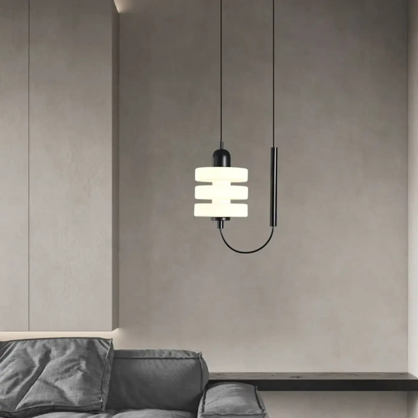 Plafonnier LED verre blanc moderne minimaliste | FALULE