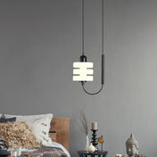 Plafonnier LED verre blanc moderne minimaliste | FALULE
