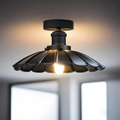 Plafonnier noir vintage industriel LED | DAHIR