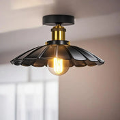 Plafonnier noir vintage industriel LED | DAHIR