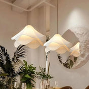 Plafonnier tissu beige scandinave LED | NUHA