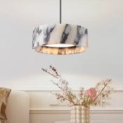 Plafonnier LED marbre noir design original | SOGEKUS