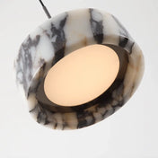 Plafonnier LED marbre noir design original | SOGEKUS
