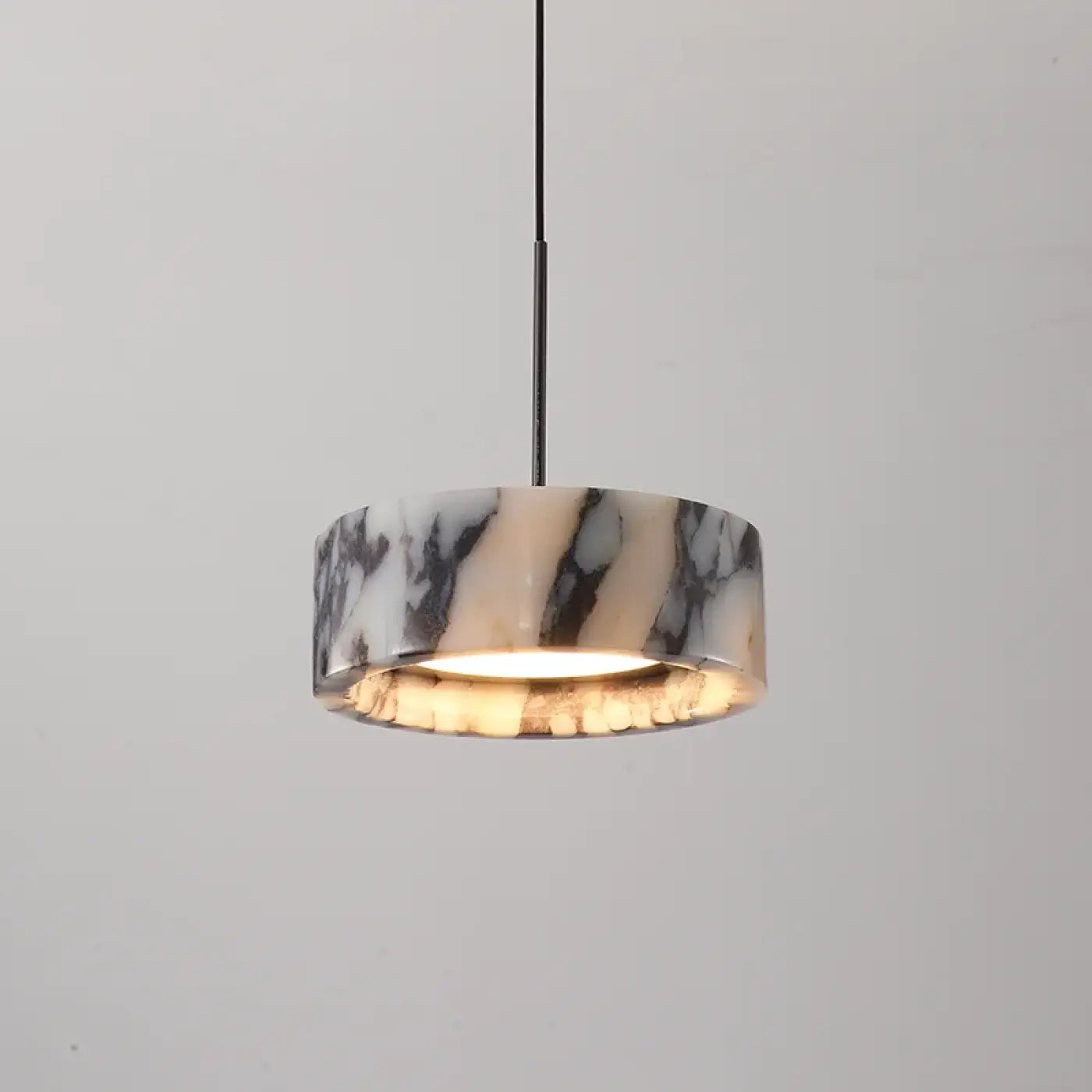 Plafonnier LED marbre noir design original | SOGEKUS